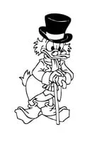 Donald Duck kleurplaat 20